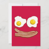Bacon en Eggs Invitation Kaart (Voorkant)