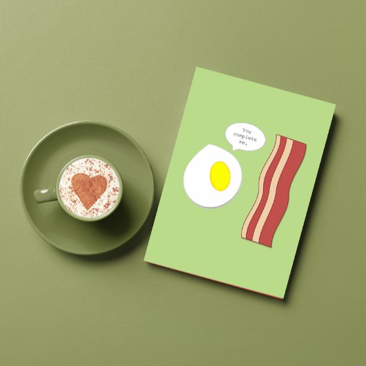 Bacon- en Eggs-Jubileum Kaart