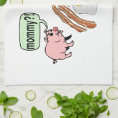 Bacon en Eggs Nightmare Theedoek (Gevouwen)