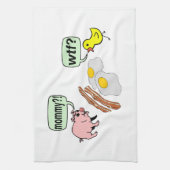 Bacon en Eggs Nightmare Theedoek (Verticaal)