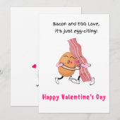 Bacon en ei Liefde, Het is ei-culier! Valentijn Feestdagenkaart (Voorkant / Achterkant)