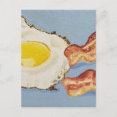 Bacon en ei Ontbijt schilderij Briefkaart (Voorkant)