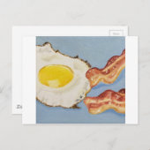 Bacon en ei Ontbijt schilderij Briefkaart (Voorkant / Achterkant)