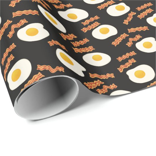 Bacon en eieren cadeaupapier (Rol Hoek)
