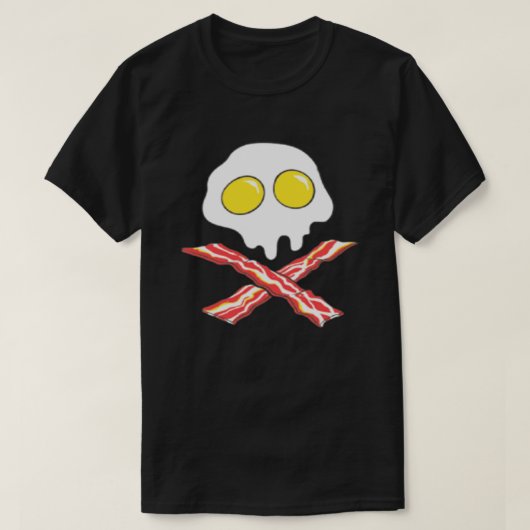 BACON EN EIEREN COOL SKULL-BOTTEN MET T-Shirt (Design voorkant)