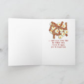 Bacon en eieren Happy Birthday Kaart (Binnen)
