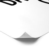 Bacon en eieren op tenen grappige toast woordspeli poster (Hoek)