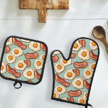 Bacon en eieren ovenwant & pannenlap set<br><div class="desc">U kunt dit ontwerp aanpassen door de optie Ontwerp bewerken te kiezen. Je kunt ook overstappen op andere objecten. Neem contact met mij op via colorflowcreations@gmail.com of gebruik de chatoptie bovenaan de pagina als u dit ontwerp op een ander product wilt hebben of hulp nodig hebt bij dit ontwerp. Ik...</div>
