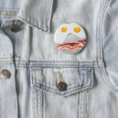 Bacon en eieren ronde button 5,7 cm (In situ)
