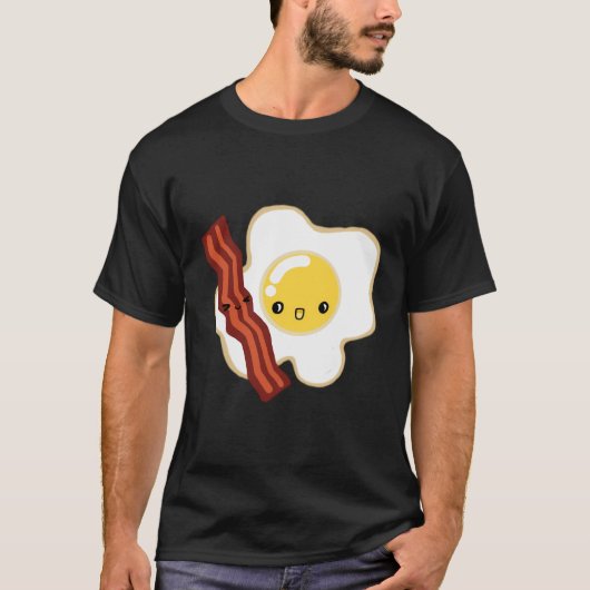 Bacon en eieren t-shirt (Voorkant)
