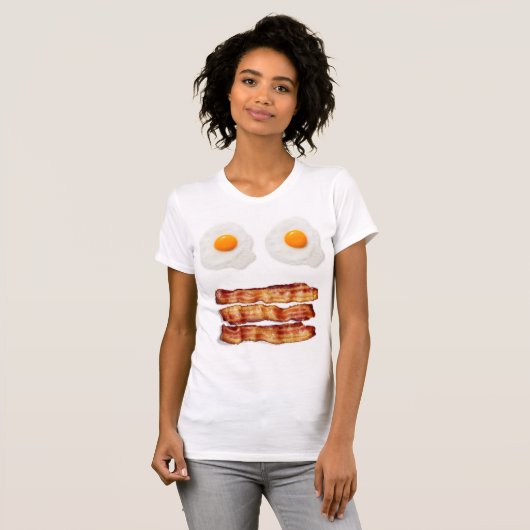 Bacon en Eieren-Yum Yum! T-shirt (Voorkant volledig)