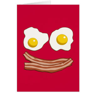 Bacon- en eierenkaart