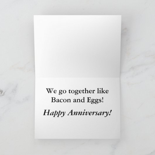 Bacon en het Jubileum van Eieren Kaart (Binnen)
