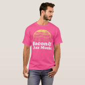 Bacon en jazzmuziek t-shirt (Voorkant volledig)