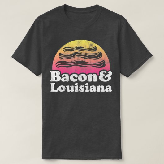 Bacon en Louisiana T-shirt (Design voorkant)