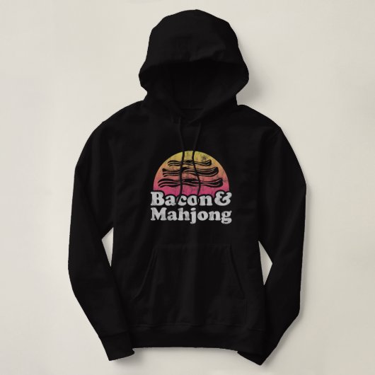 Bacon en Mahjong Hoodie (Design voorkant)