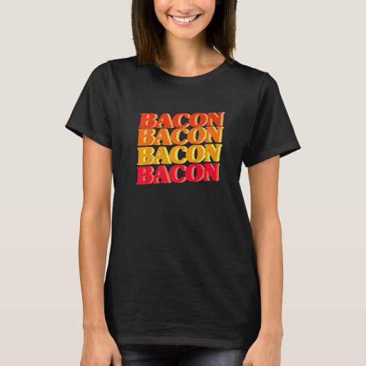 Bacon Enthusiast Barbecue Grilling Bacon R T-shirt (Voorkant)