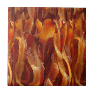 Bacon Field Yummy Pattern Decor Tegeltje