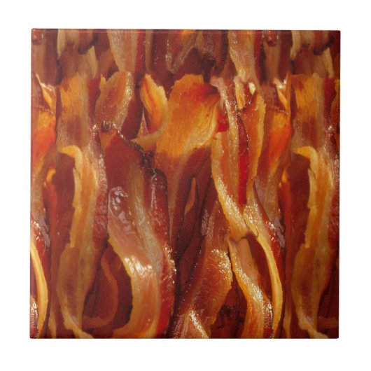 Bacon Field Yummy Pattern Decor Tegeltje (Voorkant)