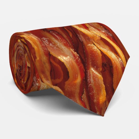 Bacon Field Yummy Pattern Stropdas (Opgerold)