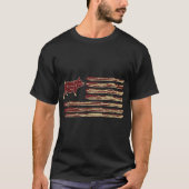 Bacon Flag Pig T-shirt (Voorkant)