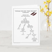 Bacon Flow Chart - Moet je dat spek eten? Kaart (Gele Bloem)
