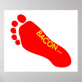 Bacon Foot Tattoo Poster (Voorkant)