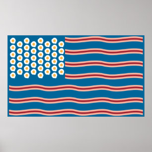 Bacon for the US Funny Poster