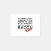 Bacon Funny Real Estate Quote Post-it® Notes (Voorkant)