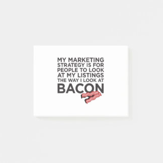 Bacon Funny Real Estate Quote Post-it® Notes
