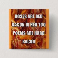 Bacon Gedicht Grappige Knop Badge