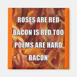 Bacon Gedicht Grappige Koelkast Magnet
