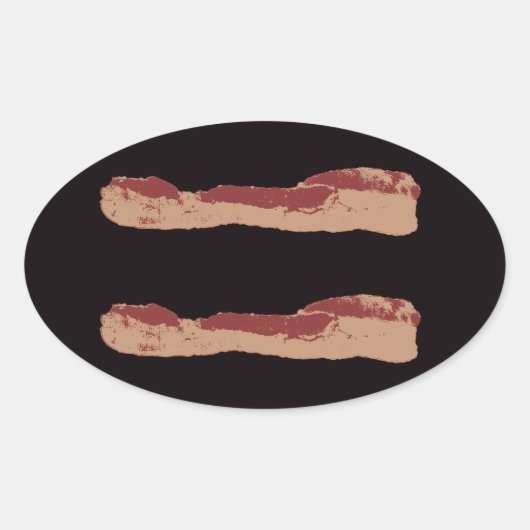Bacon Gelijkheid Ovale Sticker (Voorkant)
