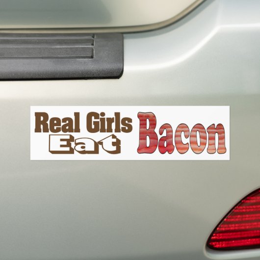 Bacon Girls Bumpersticker (Op auto)