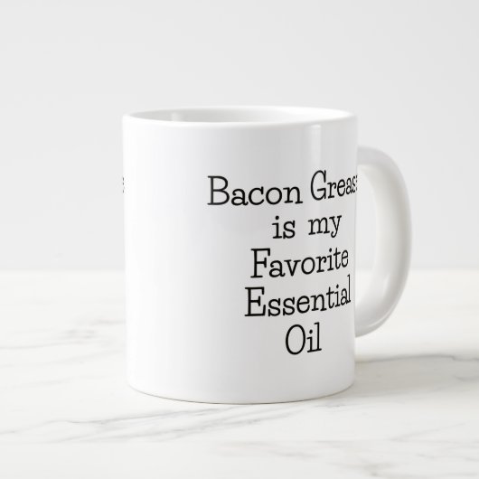 Bacon Grease Essential Oil Double Sided mok (Voorkant rechts)