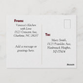 Bacon Guacamole Thanksgiving Recept Kaart (Achterkant)