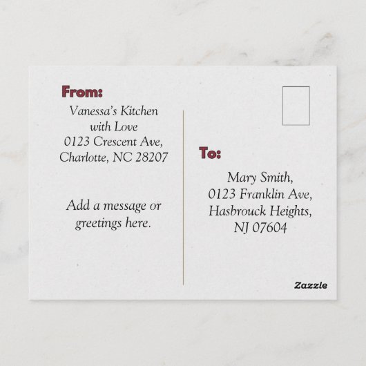 Bacon Guacamole Thanksgiving Recept Kaart (Achterkant)