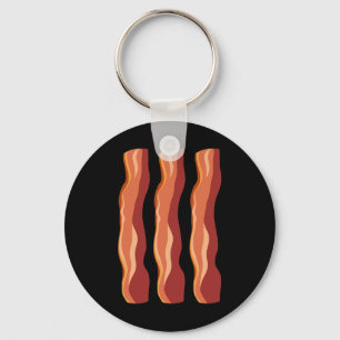 Bacon Halloween kostuum Bacon en eieren Sleutelhanger