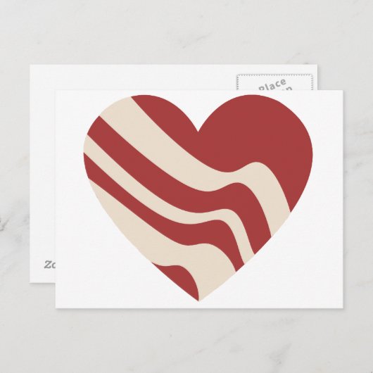 Bacon Heart Briefkaart (Voorkant / Achterkant)