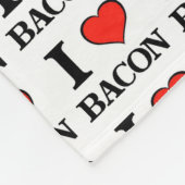 Bacon Heart Fleece Deken (Hoek)