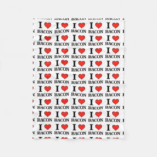 Bacon Heart Fleece Deken (Voorkant)