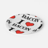 Bacon Heart Papieren Bordje (Gekanteld)