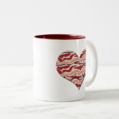 Bacon Hearted Tweekleurige Koffiemok (Voorkant rechts)