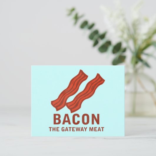 Bacon, het gatewayvlees briefkaart (Staand voorkant)