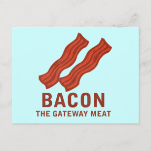 Bacon, het gatewayvlees briefkaart