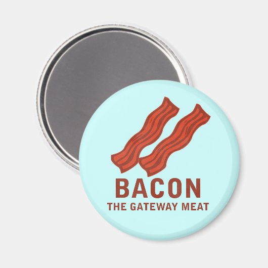 Bacon, het gatewayvlees magneet (Voorkant / Achterkant)
