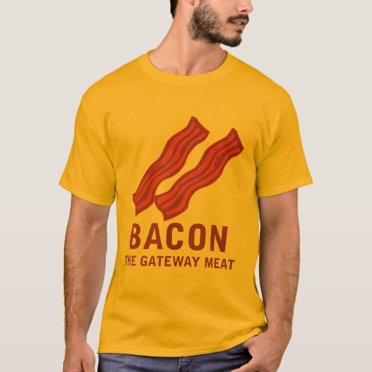 Bacon, het gatewayvlees t-shirt (Voorkant)