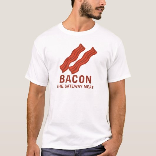 Bacon, het gatewayvlees t-shirt (Voorkant)