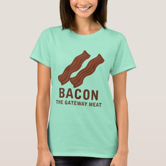 Bacon, het gatewayvlees t-shirt (Voorkant)