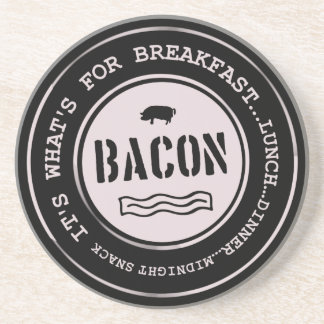 Bacon het is wat er is voor ontbijtlunch zandsteen onderzetter